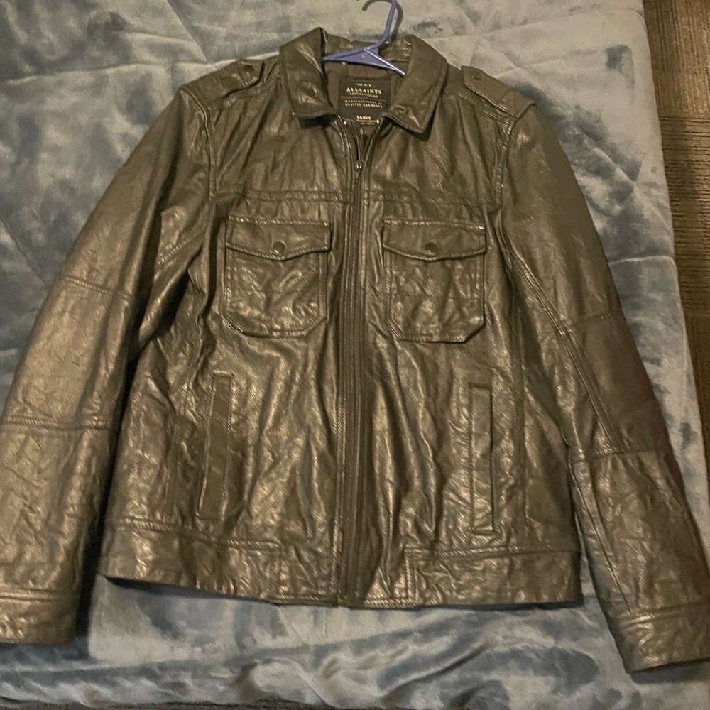 All Saints Shift Leather Bomber